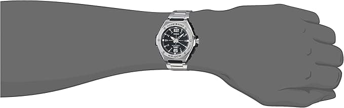 Casio Men's Heavy Duty Analog Quartz Stainless Steel Strap, Silver, 42 Casual Watch  - alternate view